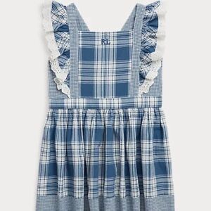 NWT Ralph Lauren 6 Blue Plaid Dress